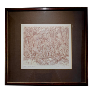 1980s Guillaume Azoulay "Rires Et Sourires", Penciled-Signed Etching 47/120