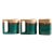 Vintage 1980s Padilla Teal Ceramic Mugs, Set of 3 For Sale