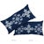 Traditional Schumacher Nadira Embroidery Pillow in Indigo 24X12" For Sale - Image 3 of 4
