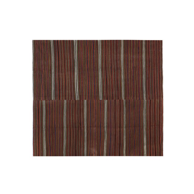 Turkish Giant Kilim Rug 9'5'' X 10'7'' 111" x 128" / 282 x 325 Cm Hand woven with high quality pure wool Excellent...