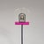 Italian Space Age Metal, Acrylic Glass and Marble Black Violet Arc Floor Lamp, 1980s For Sale - Image 13 of 18