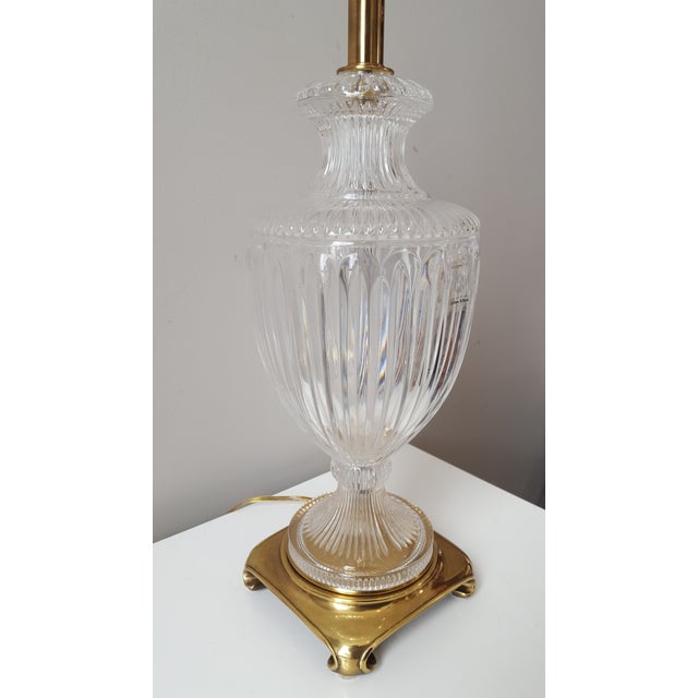 Vintage Ethan Allen NeoClassical Hand Cut Full Lead Crystal Urn