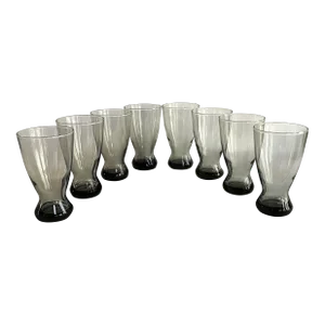 Libbey Smoke Gray Pilsner Tumblers - Set of 8