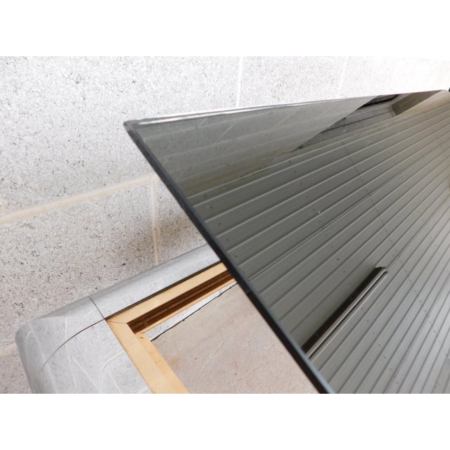 Mid Century Modern Chrome With Mirrored Smoked Glass End Tables - a Pair For Sale - Image 9 of 13