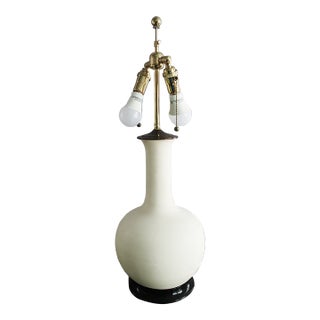 Christopher Spitzmiller Large Matte Blanc De Chine Lamp For Sale