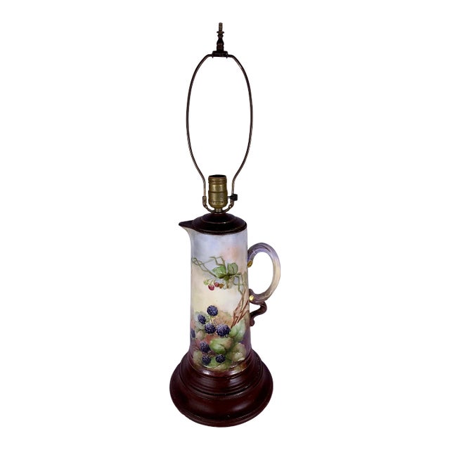 1930s Porcelain Stein Lamp For Sale