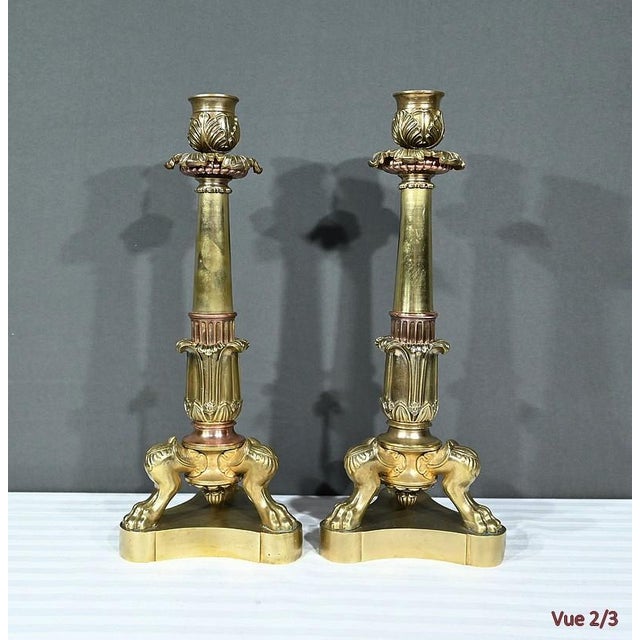 Bronze Candlesticks, Set of 2 For Sale - Image 13 of 17