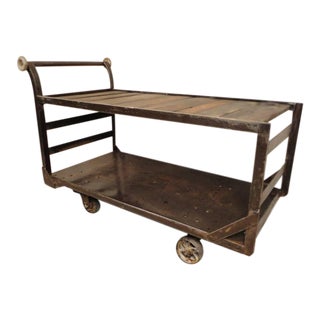 Large Factory Cart Restored For Sale