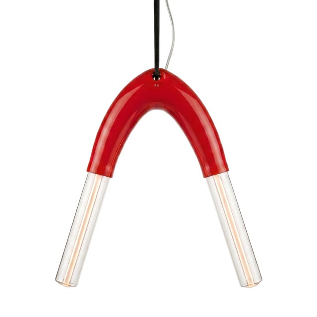 Bend 02 Double Pendant Light by Joe Zander For Sale