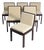 Vintage Chairs in Wood and Fabric, 1970s, Set of 6 For Sale