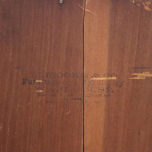 Antique Brooks Renaissance Revival Carved Walnut, Burl & Marble Sideboard C1890 For Sale - Image 15 of 18