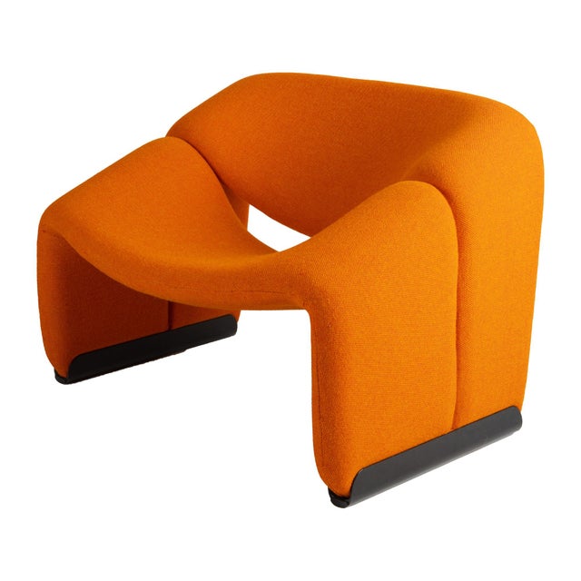 F598 Orange Groovy Chair by Pierre Paulin for Artifort For Sale - Image 12 of 12