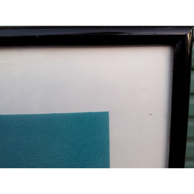 Metal 1990s Jack Shultz Modern Tulips Reverse Acrylic Painting on Plexi Glass For Sale - Image 7 of 8