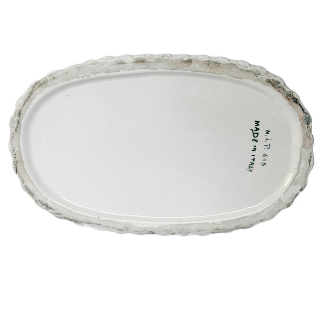 White Vintage Italian Majolica Asparagus Lidded Tureen For Sale - Image 8 of 9