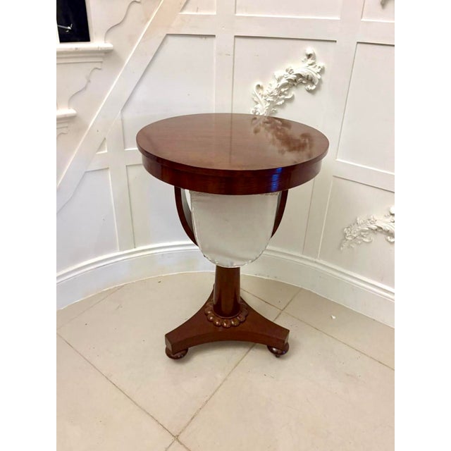 Antique Victorian Circular Side Table in Mahogany, 1860 For Sale - Image 12 of 12