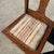 1970s Vintage Wooden Dining Chairs With Studded Cushions- Set of 6 For Sale - Image 5 of 10