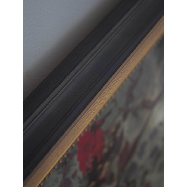 Arts & Crafts Large Oil on Canvas Peacock Painting - Artist Signed For Sale - Image 3 of 12