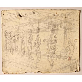 Gabriele Galantara, Condannati-Sentenced, 1910s, Pencil on Paper For Sale
