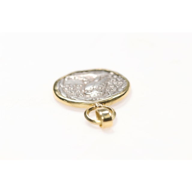 Metal A New Style Tetradrachm Pendant W/18k Trim For Sale - Image 7 of 13
