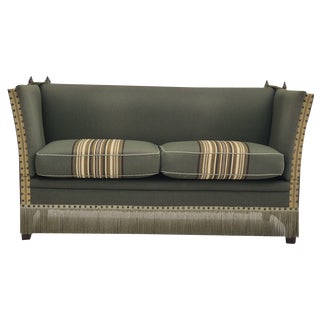 anish Velour 2 Seater Drop Arm Sofa in Wool, 1970s For Sale