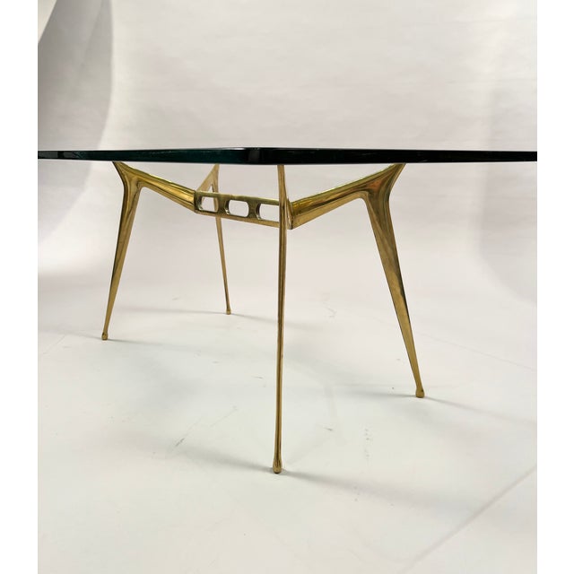 Metal Coffee Table attributed to Cesare Lacca for Fontana Arte, 1950s For Sale - Image 7 of 11