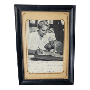 1960's Signed Autographed Photo of German Nobel Prize Winning Polymath Albert Schweitzer