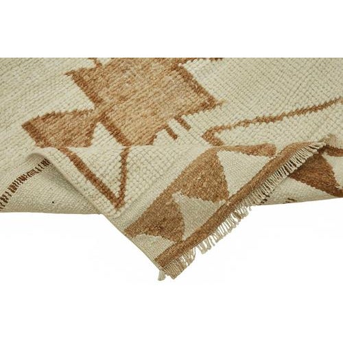 Beige Bohemian Runner Rug For Sale - Image 6 of 7