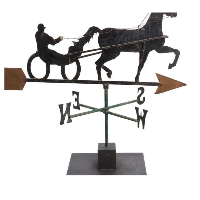 Vintage Sulky and Rider Folk Art Weather Vane