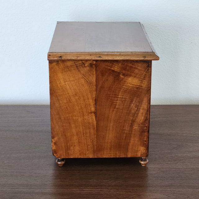 Mid 19th Century Vintage or Antique Miniature Chest in Walnut For Sale - Image 5 of 18