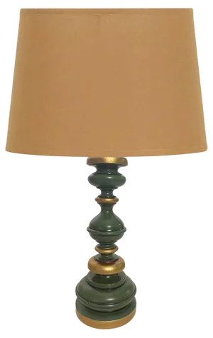French Wooden Table Lamp, 1970