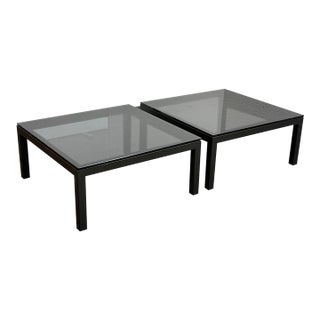 Crate & Barrel Parsons Side Tables, Pair For Sale