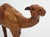 Camel Sculpture with Aged Leather on Hand Carved Wood from Libertys London For Sale - Image 7 of 9