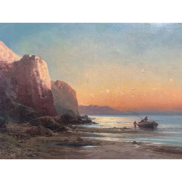 Eugenio Amus, Marina, Oil on Canvas For Sale - Image 3 of 10