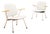 Kembo Armchairs with Chrome-Plated Tubular Steel Frames, Beechwood Armrests and Kvadrat Upholstery by Willem Hendrik Gispen for Kembo, 1954, Set of 2 For Sale