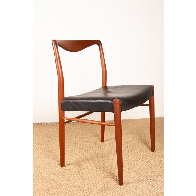 Danish Teak and Skai Chairs by Lyngfeldt Larsen for Soren Willadsen Mobelfabrik, 1960s, Set of 2 For Sale - Image 12 of 18