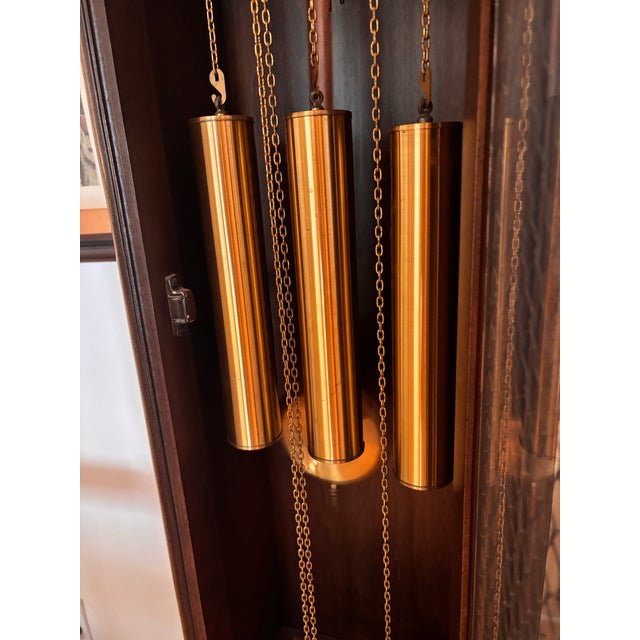 Over 50 years old and still chiming. A real beauty. Heritage Heirloom clocks were popular high-quality pieces often sold...