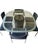 Contemporary B&b Italia Glass Top Dining Table With Leather Wrapped Base For Sale - Image 3 of 8