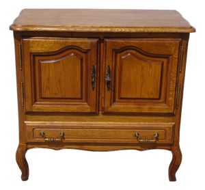 Small Light Oak Sideboard with Swivel Top, 1980s