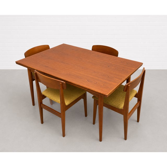 Danish Mid Century Modern Teak Expandable Dining Table, Hidden Leaves, C. 1960’s For Sale In New York - Image 6 of 9