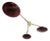 Trio Angolo Polished Brass Amethyst Bubbles Glass Flush Mount by Fabio LTD For Sale