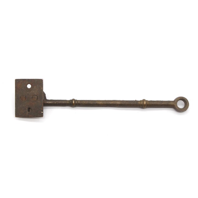 Vintage Bronze Hook & Eye Door Latch For Sale - Image 6 of 6