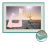 Desert Balance by Coup d'Esprit Contemporary Photograph in Turquoise Acrylic Frame, Small For Sale