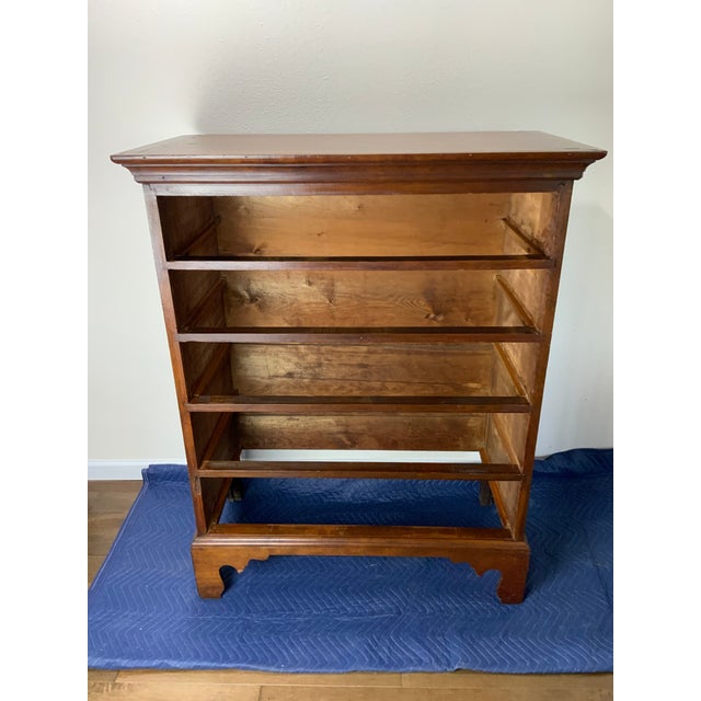 Early 19th Century Cherry Chippendale Tall Chest For Sale - Image 4 of 18