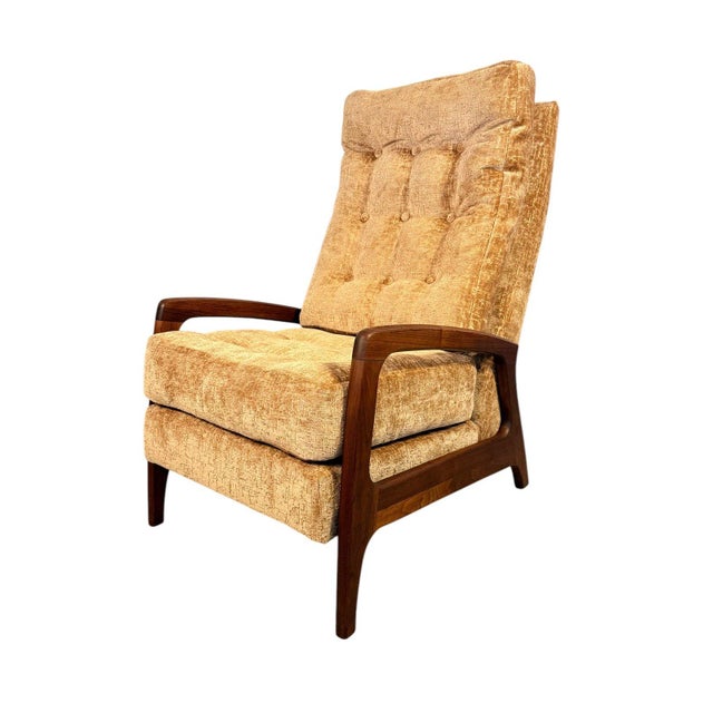 Authentic vintage lounge chair by Adrian Pearsall for Craft Associates. Sculptural mid-century modern design with walnut...