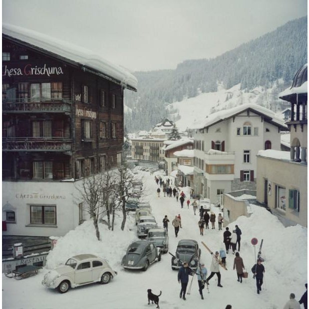 Slim Aarons Klosters Slim Aarons C Print For Sale - Image 4 of 4