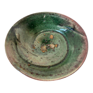 1980s Vintage Organic Modern Abstract Studio Form Art Pottery Bowl