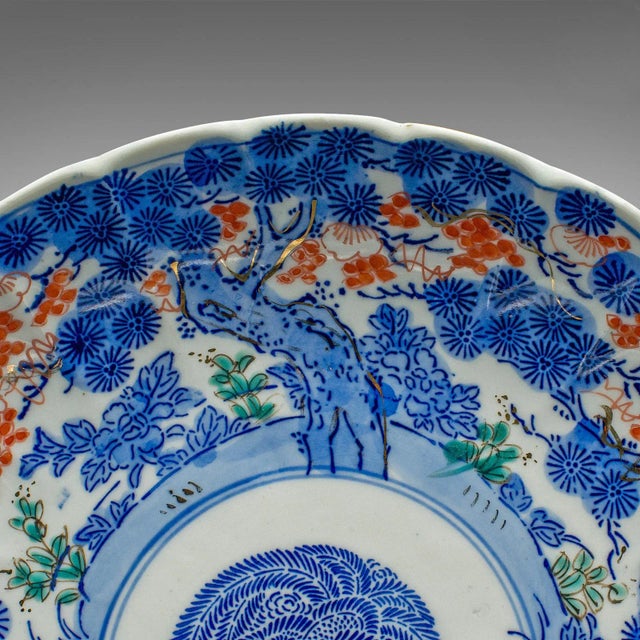 1900's Antique Japanese Decorative Plate For Sale - Image 9 of 11