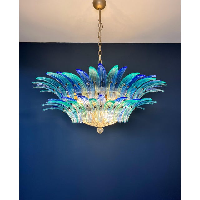 Murano Palmette Chandelier, 1990s For Sale - Image 15 of 18
