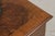 English 3 Part Leather Top Burl Walnut Desk For Sale - Image 10 of 15