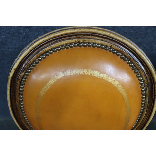 Maitland-Smith Attributed Louis XVI Style Leather Upholstered Side Chairs, Set of 4 For Sale - Image 12 of 18